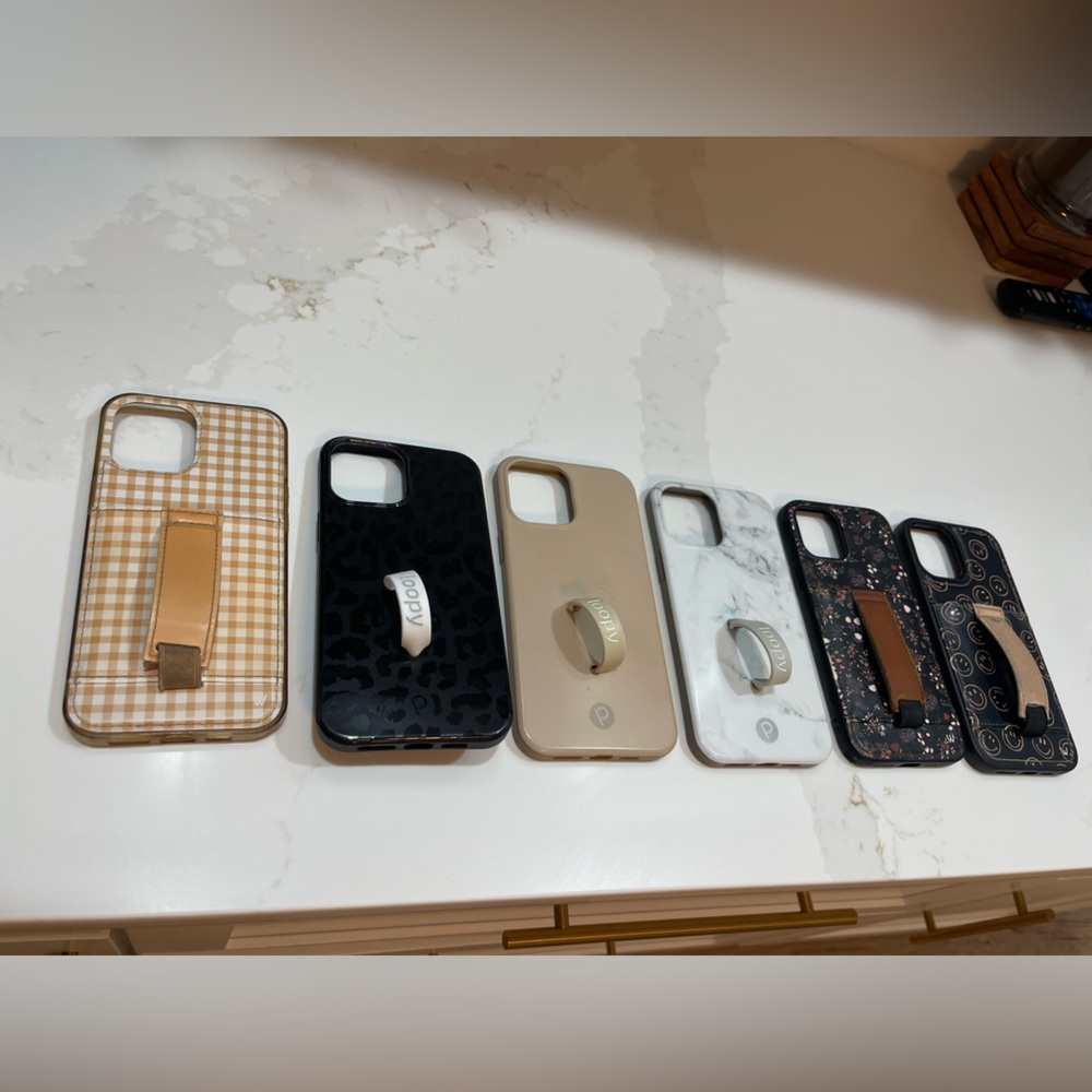 Assorted iPhone 12 Pro Max Case Lot: Walli and Loopy